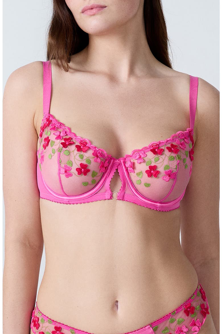 Amour Balconette Bra, Main, color, FUCHSIA