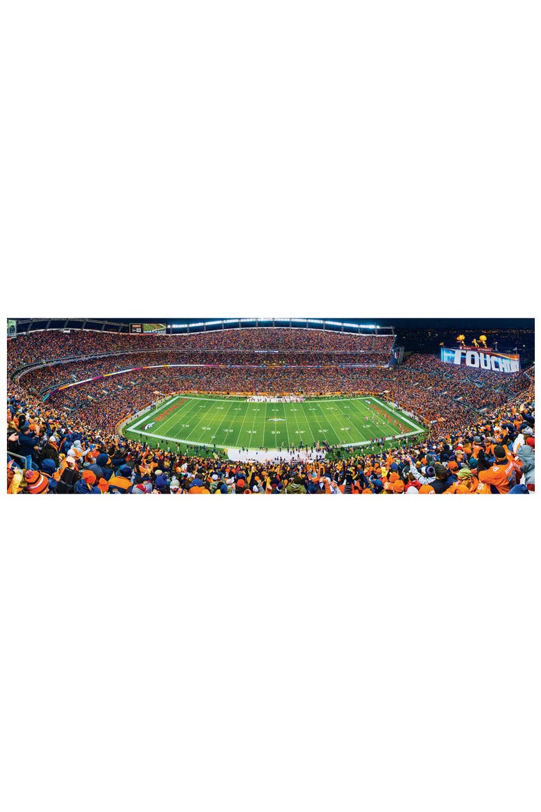Denver Broncos 1000pc Panoramic Puzzle, Alternate, color, Multicolor