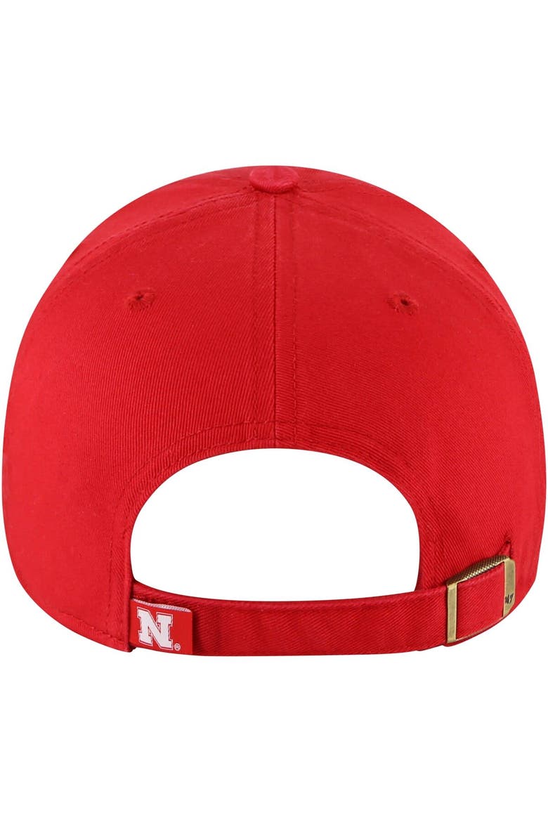 Women's '47 Scarlet Nebraska Huskers Sidney Clean Up Adjustable Hat, Alternate, color, Scarlet