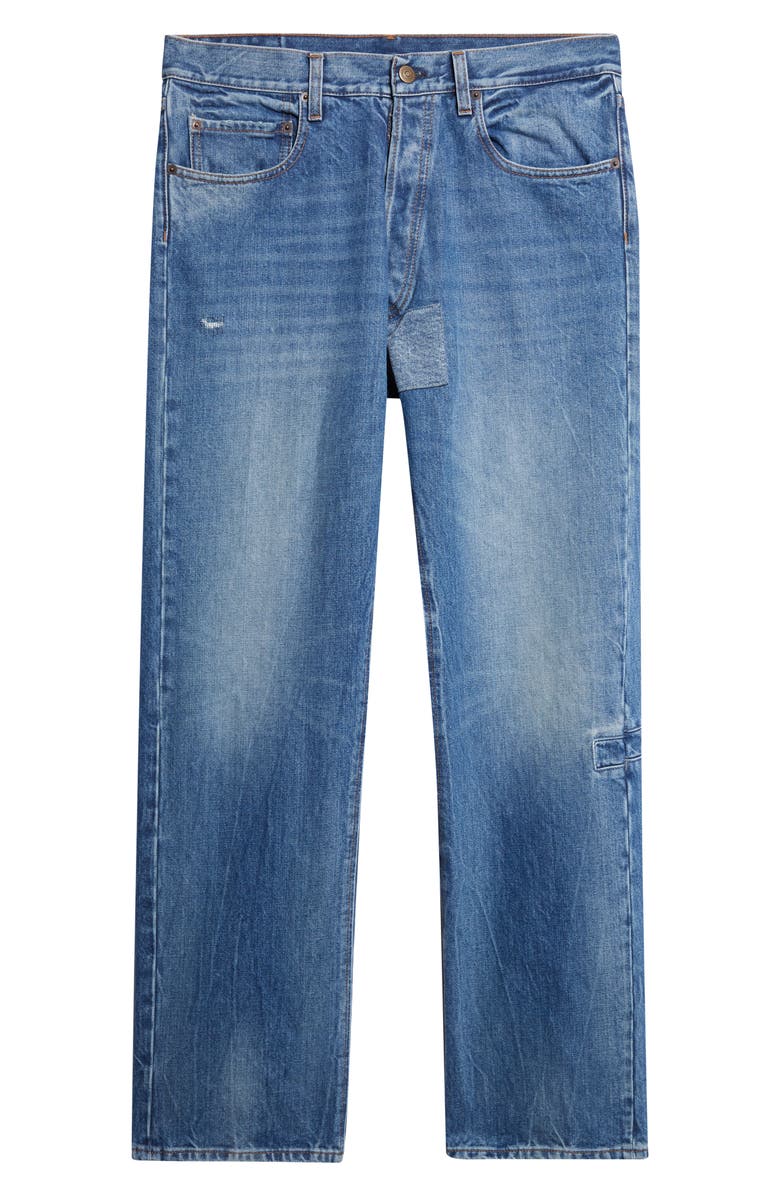 Maison Margiela Five-Pocket Straight Leg Jeans, Alternate, color, Vintage Medium Blue