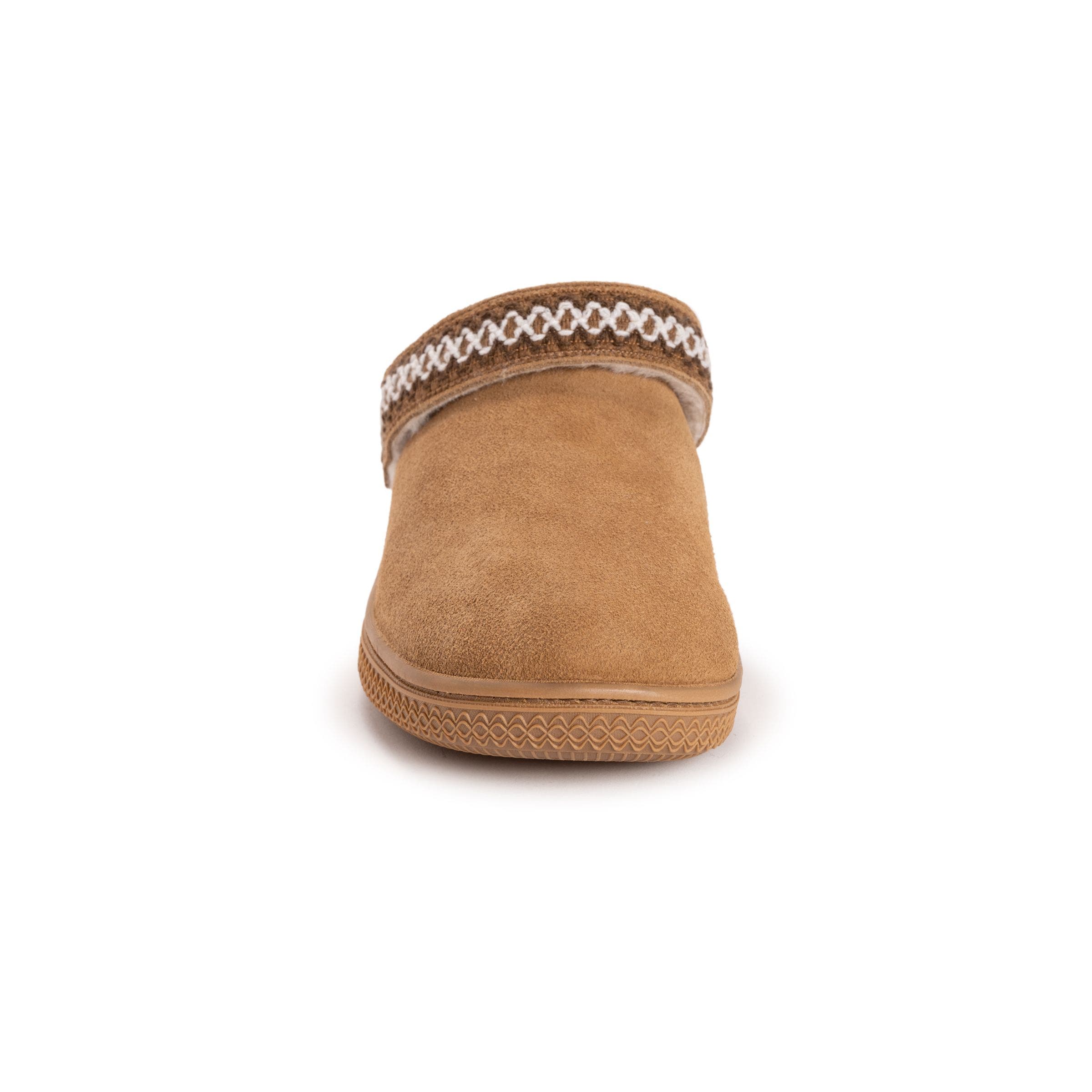 Quianna Luna Genuine Suede Clog Slipper, Alternate, color, Taupe