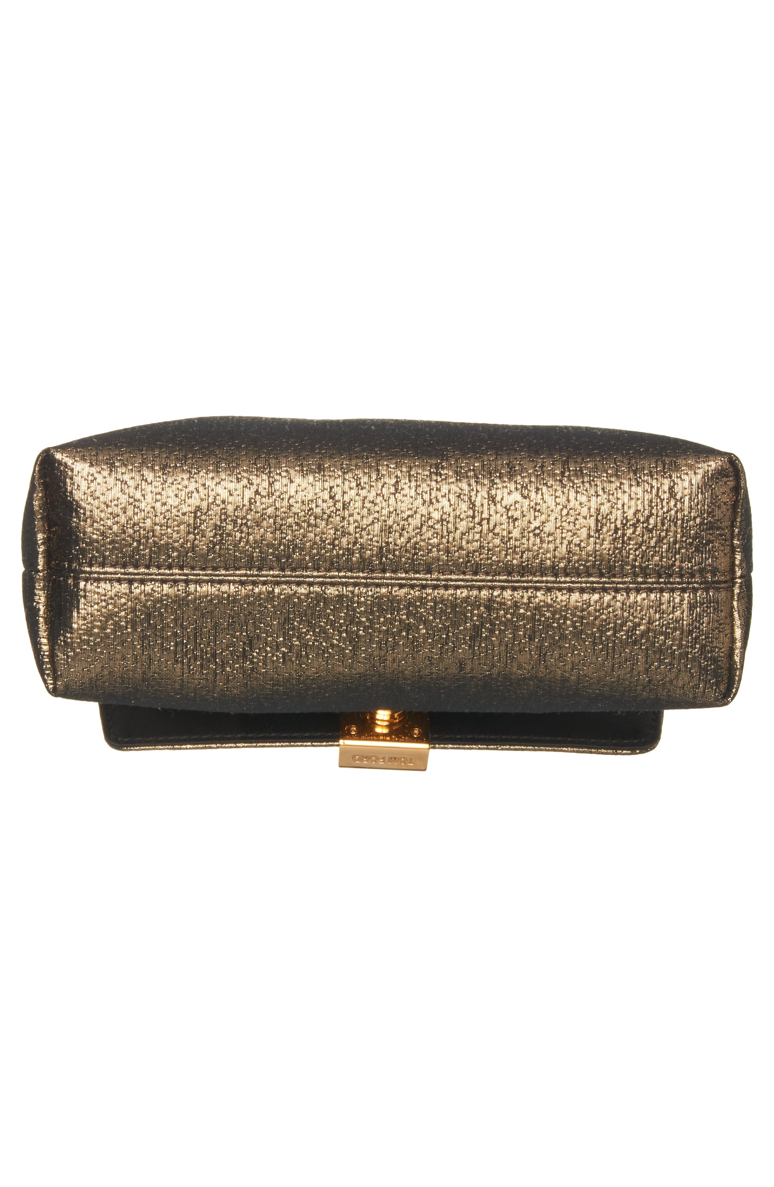 TOM FORD Mini Nobile Hammered Lamé Clutch, Alternate, color, 