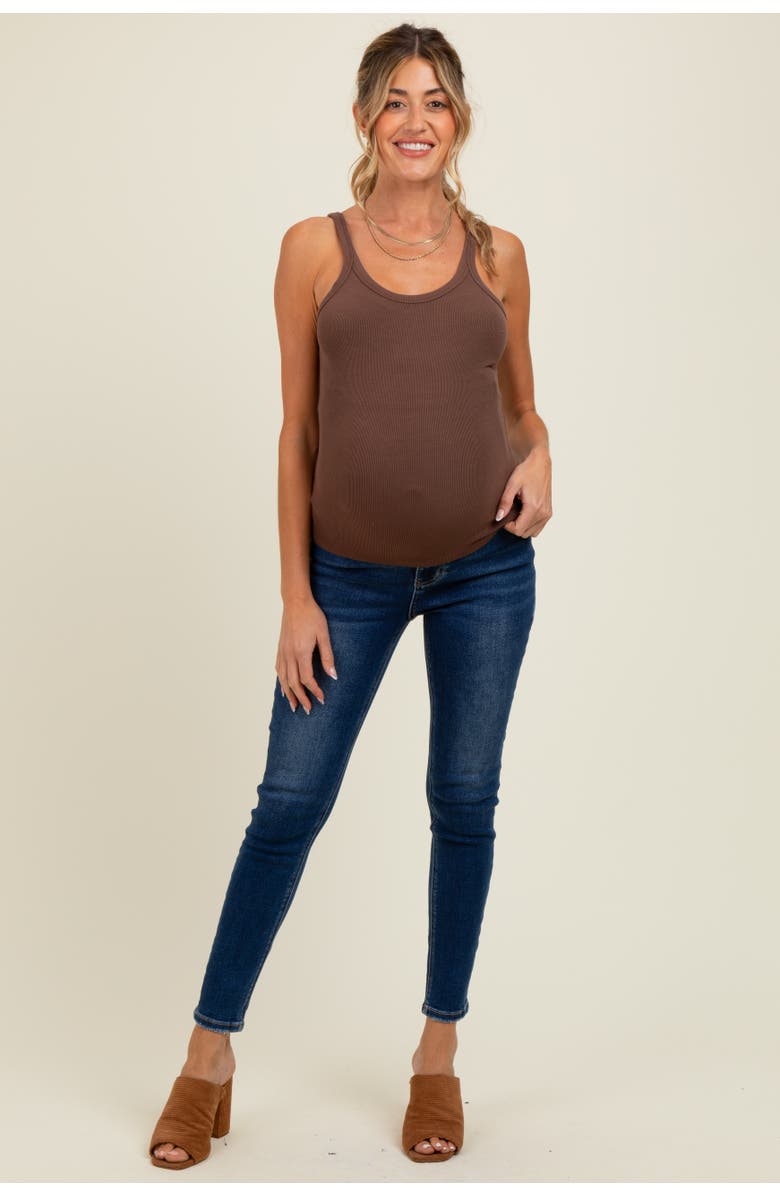 PinkBlush Vintage Wash Maternity Skinny Jeans, Main, color, Navy Blue