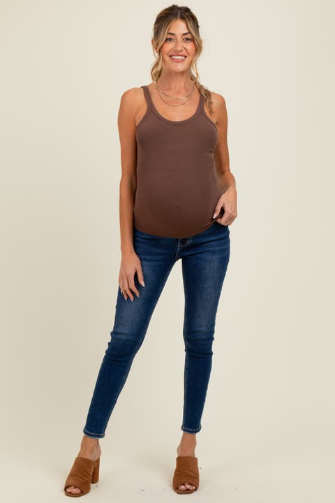 Vintage Wash Maternity Skinny Jeans