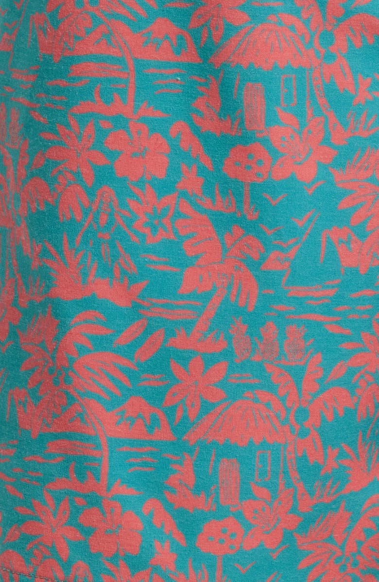 Fair Harbor The Bayberry Palm Print Swim Trunks, Alternate, color, Stamped Palms