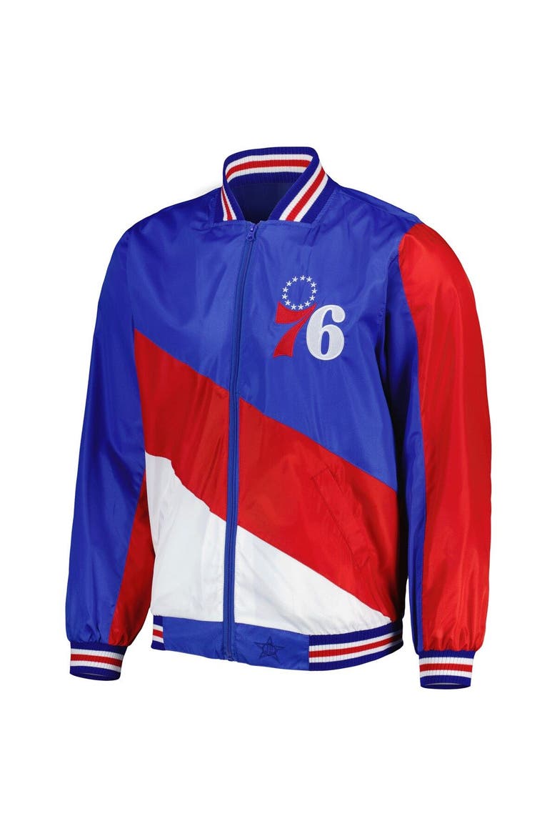 Men's JH Design Royal Philadelphia 76ers Ripstop Nylon Full-Zip Jacket, Alternate, color, Royal