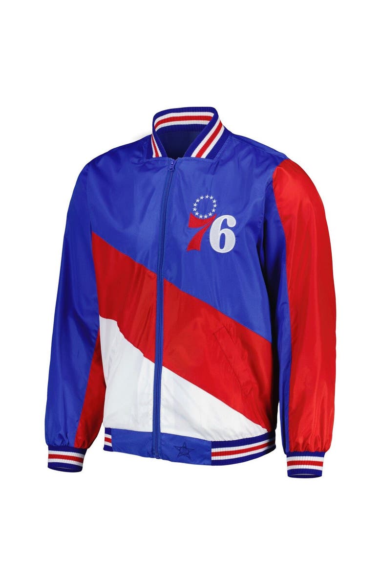 JH DESIGN Men's JH Design Royal Philadelphia 76ers Ripstop Nylon Full-Zip Jacket, Alternate, color,