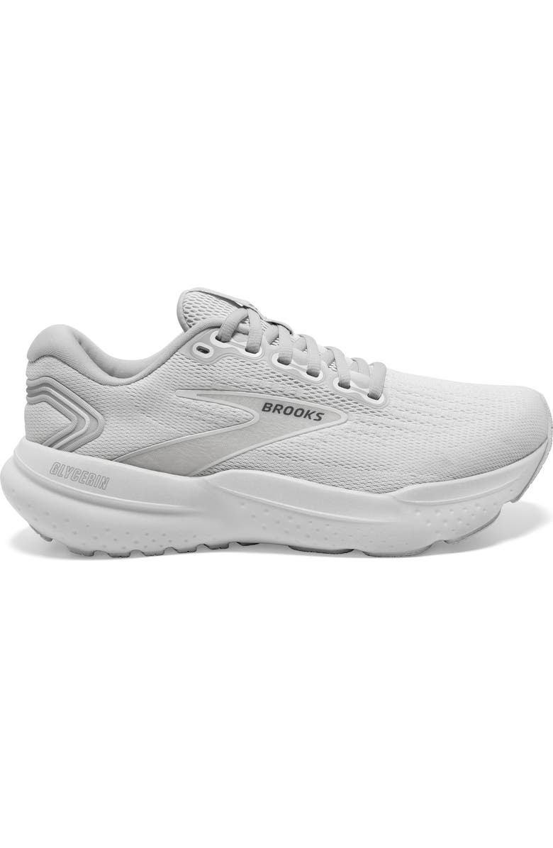 Brooks Glycerin 21 Running Shoe, Alternate, color, White/ White/ Grey