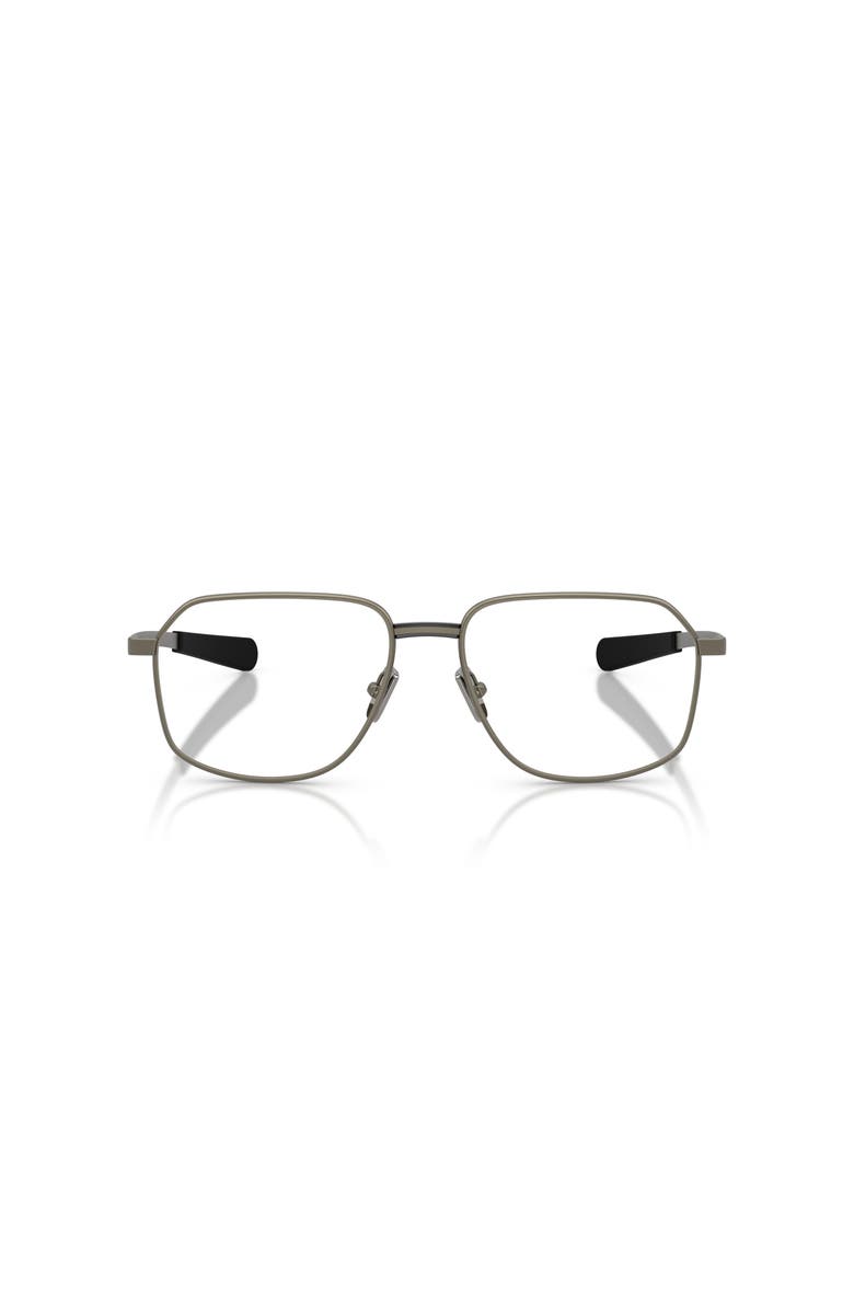 Moncler 56mm Rectangle optical glasses, Alternate, color, Grey