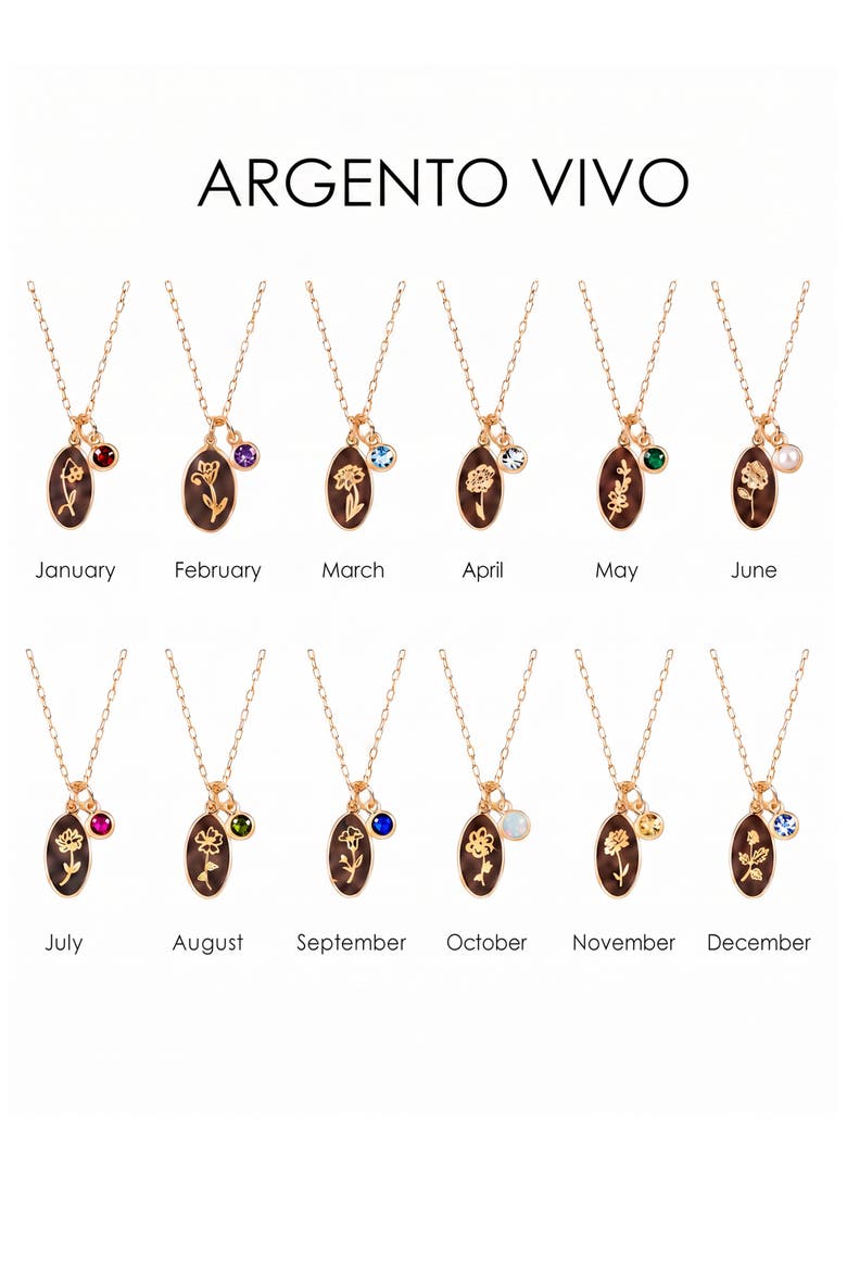Birthstone Charm Necklace, Alternate, color, GOLD/ MAR
