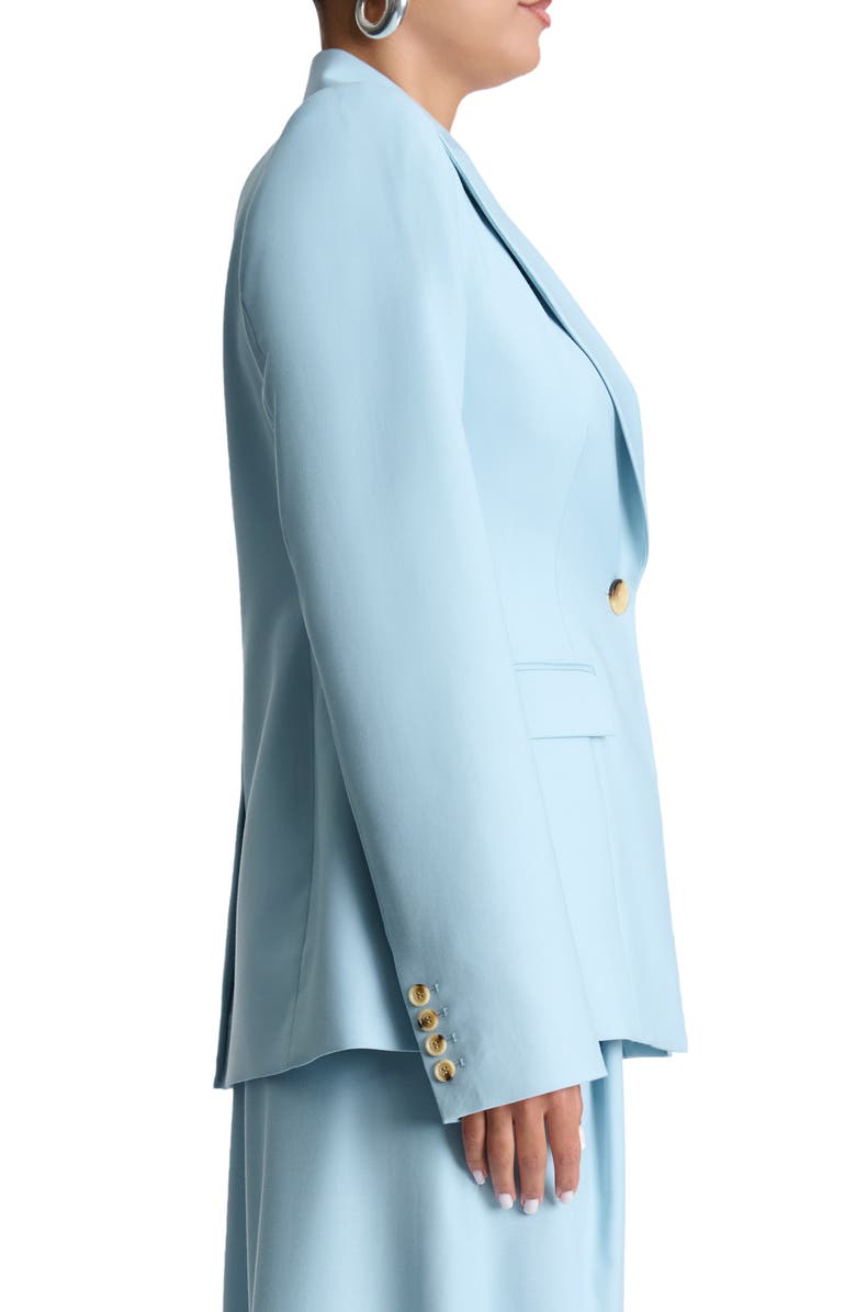 Naked Wardrobe One-Button Blazer, Alternate, color, Baby Blue