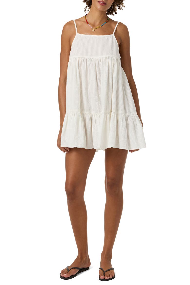 OG Rilee Cover-Up Babydoll Dress, Main, color, WHITE