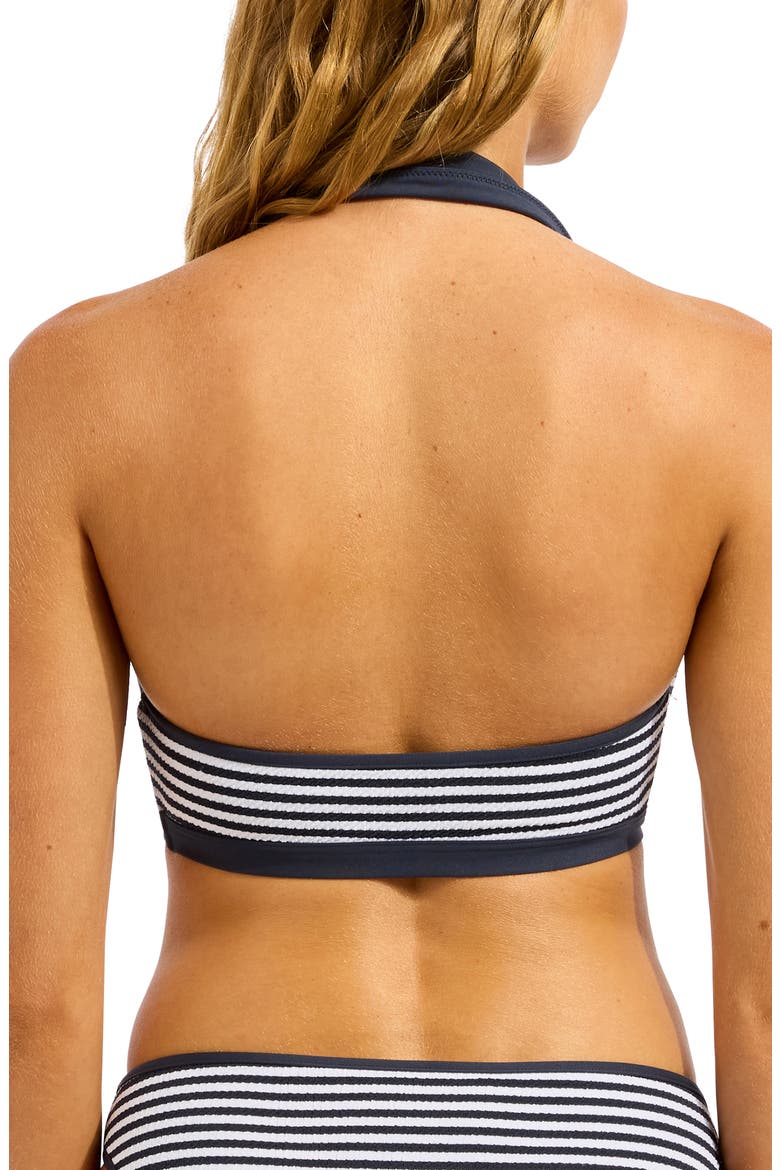 Stripe Collar Bikini Top, Alternate, color, TRUE NAVY
