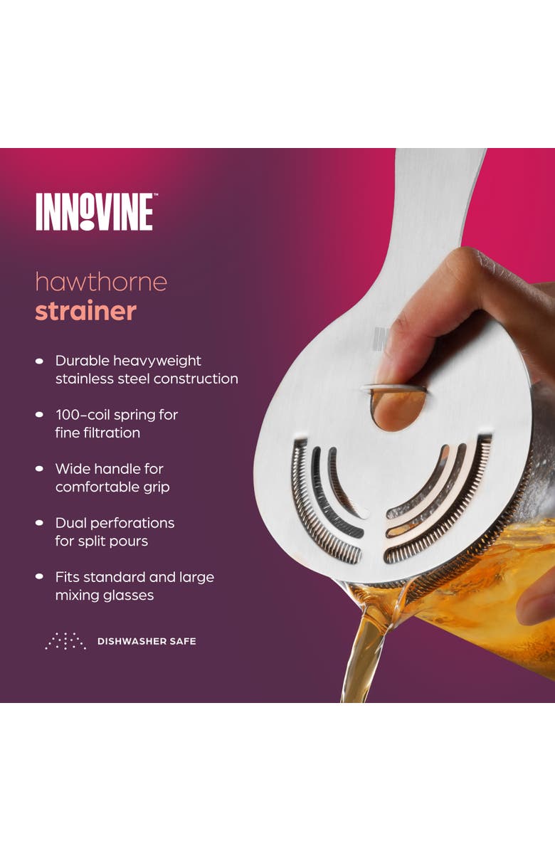 Innovine Hawthorne Strainer, Alternate, color, Silver