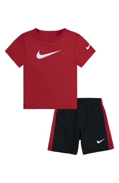Kids' Swoosh T-Shirt & Shorts Set (Toddler)