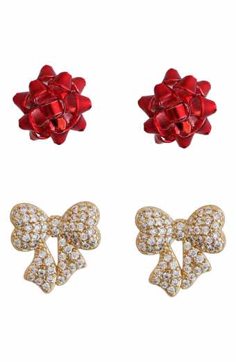 Panacea Set of 2 Bow Stud Earrings