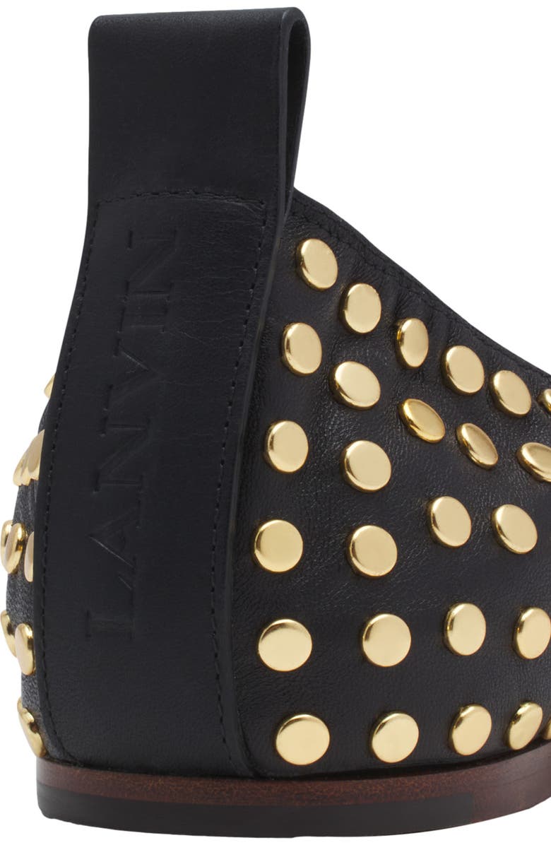 Lanvin THE LEATHER BALLERINA FLAT WITH STUDS, Alternate, color,