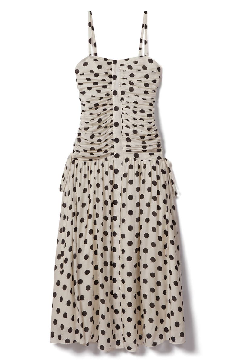 Reiss Rue Polka Dot Convertible Strap Dress, Alternate, color,