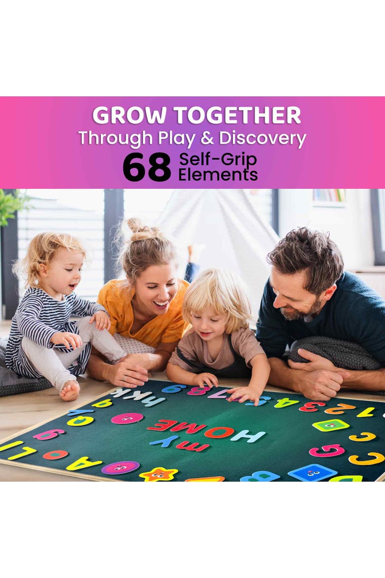 Kids Felt Board Learning Set, Alternate, color, Abc