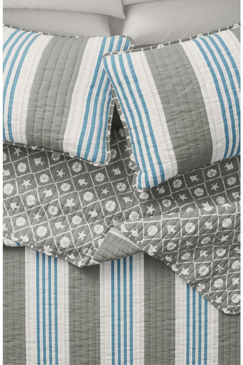Stripe Coastal Quilt & Sham Set, Alternate, color, COASTAL STRIPE