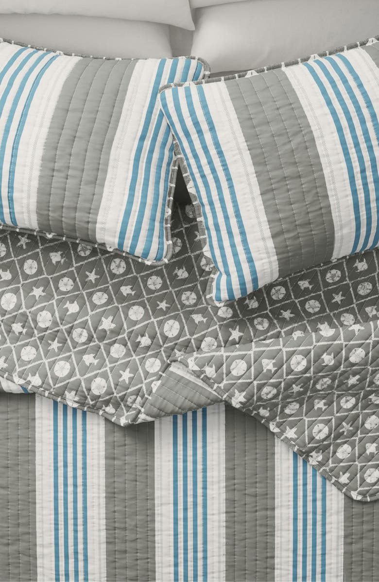 Woven & Weft Stripe Coastal Quilt & Sham Set, Alternate, color, Coastal Stripe
