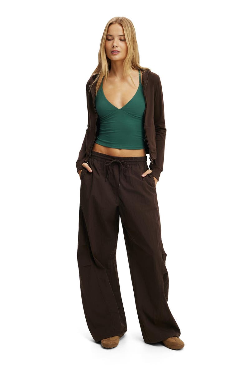 Women's Active Woven Balloon Pant, Alternate, color, French Roast