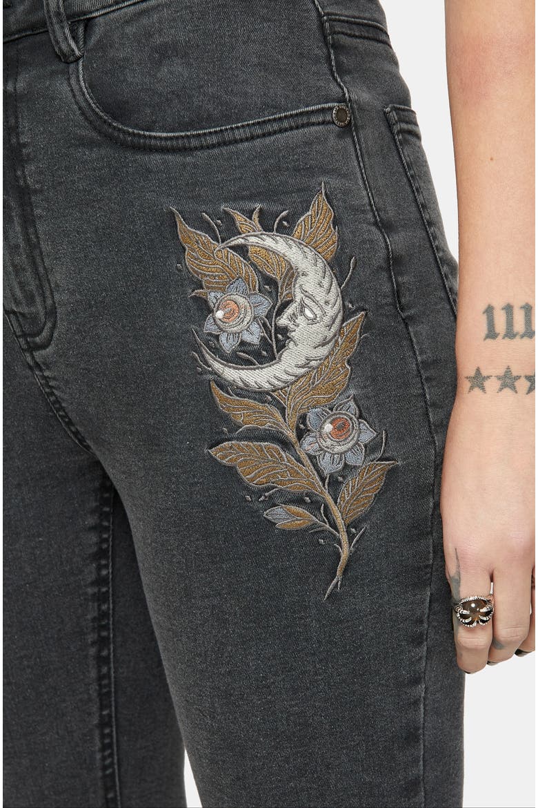 Hexborn Baba Yaga Denim Skinny Jean, Alternate, color, Grey
