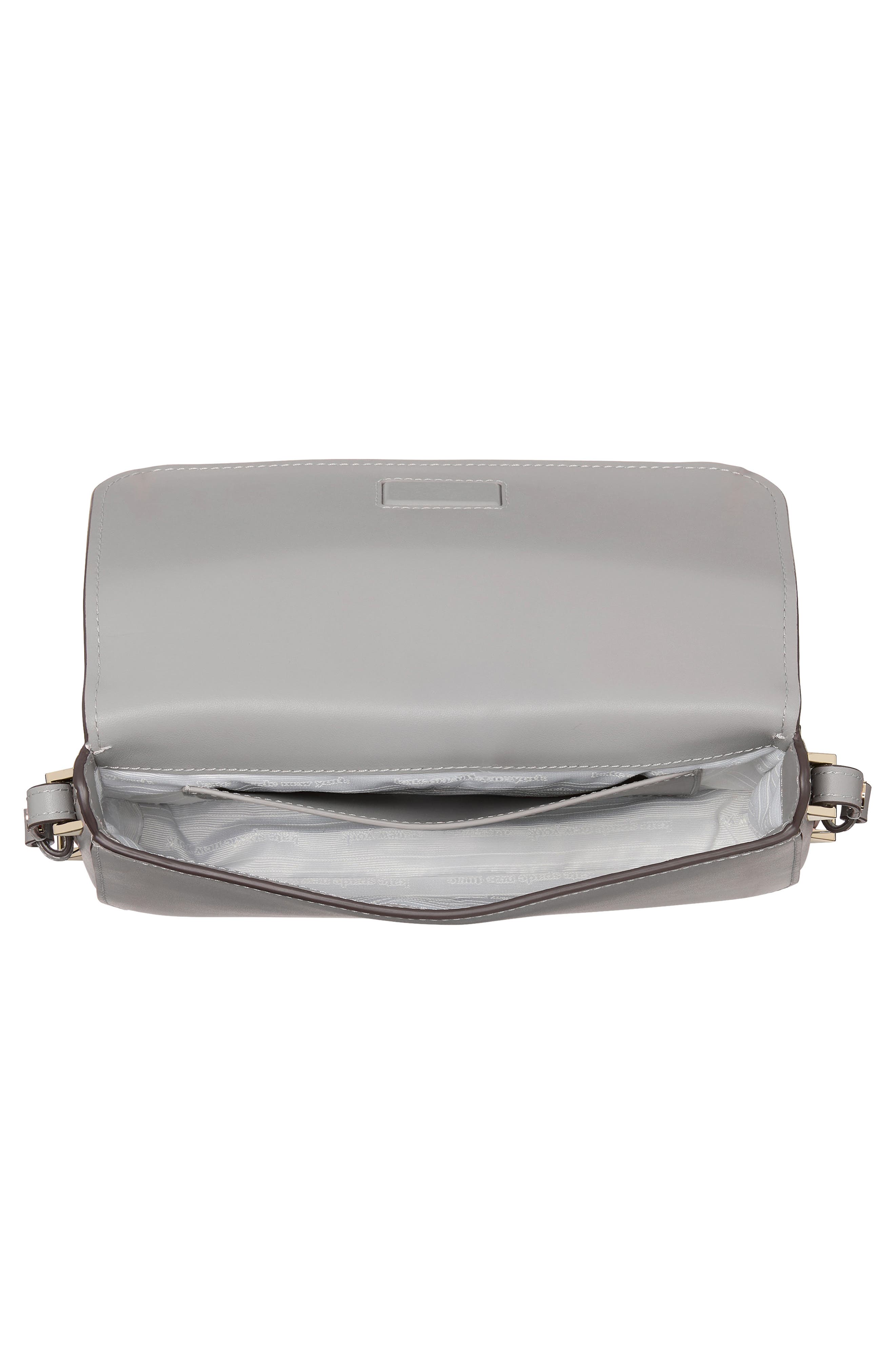 small liv leather east/west shoulder bag, Alternate, color, NIMBUS GREY.