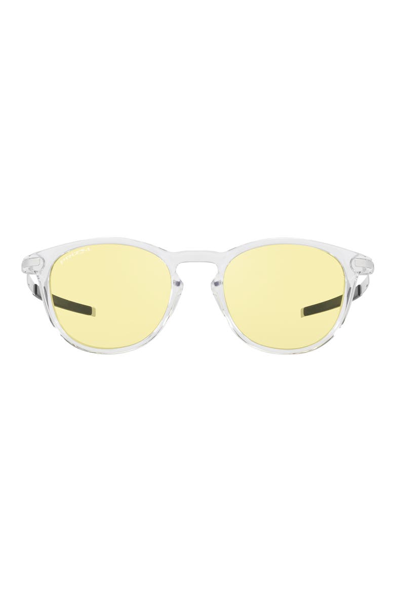 Pitchman 50mm Prizm™ Round Sunglasses, Main, color, CLEAR