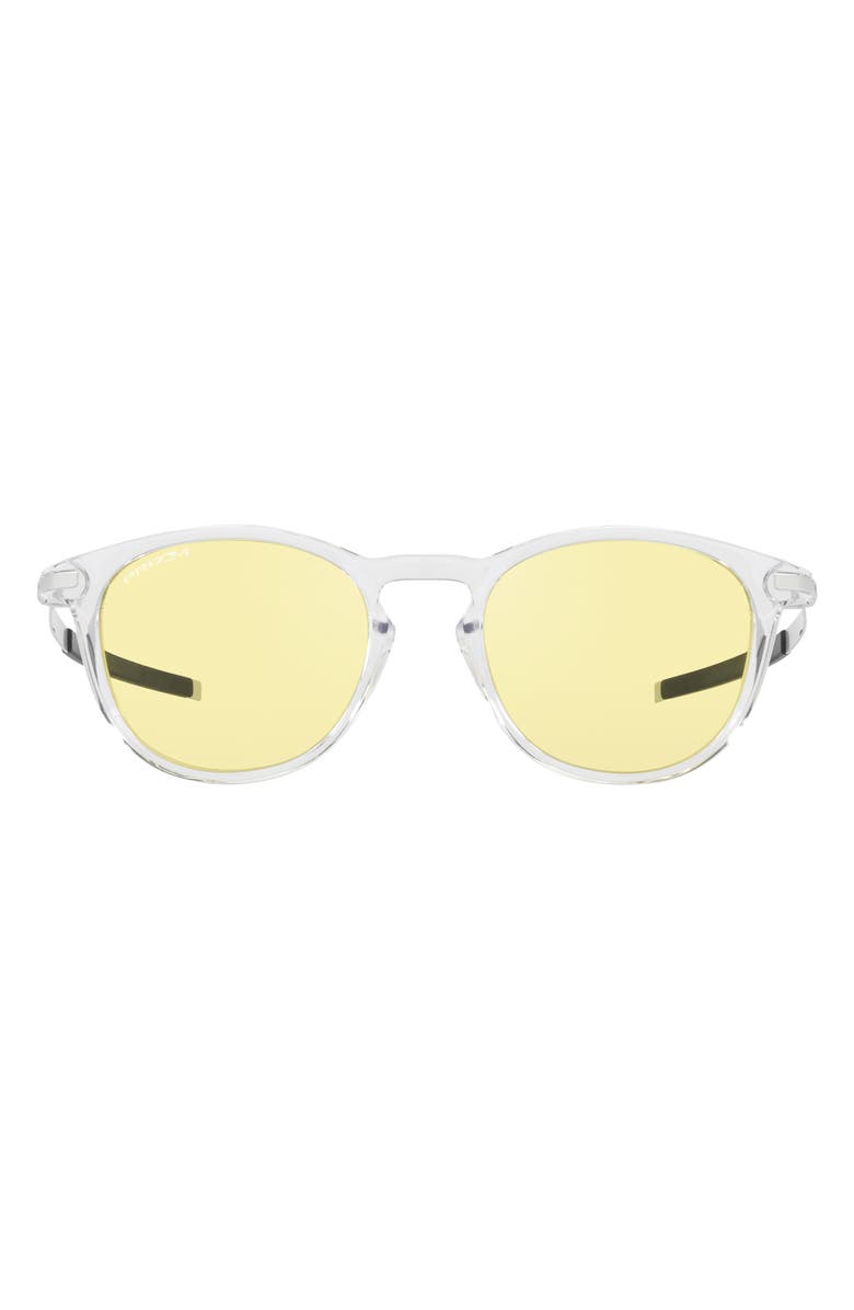 Oakley Pitchman 50mm Prizm<sup>™</sup> Round Sunglasses, Main, color, Clear