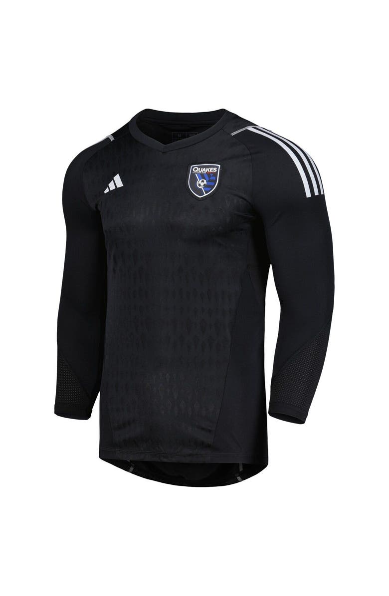 adidas Men's adidas Black San Jose Earthquakes 2023 Goalkeeper Long Sleeve Replica Jersey, Alternate, color, 