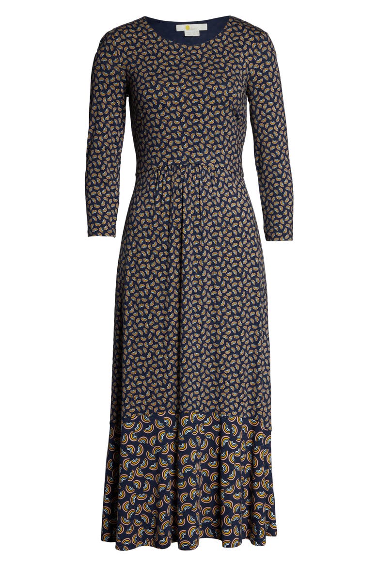 Philippa Jersey Midi Dress, Alternate, color, NAVY ARC