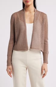 Eileen Fisher Organic Linen & Organic Cotton Cardigan