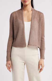 Eileen Fisher Organic Linen & Organic Cotton Cardigan