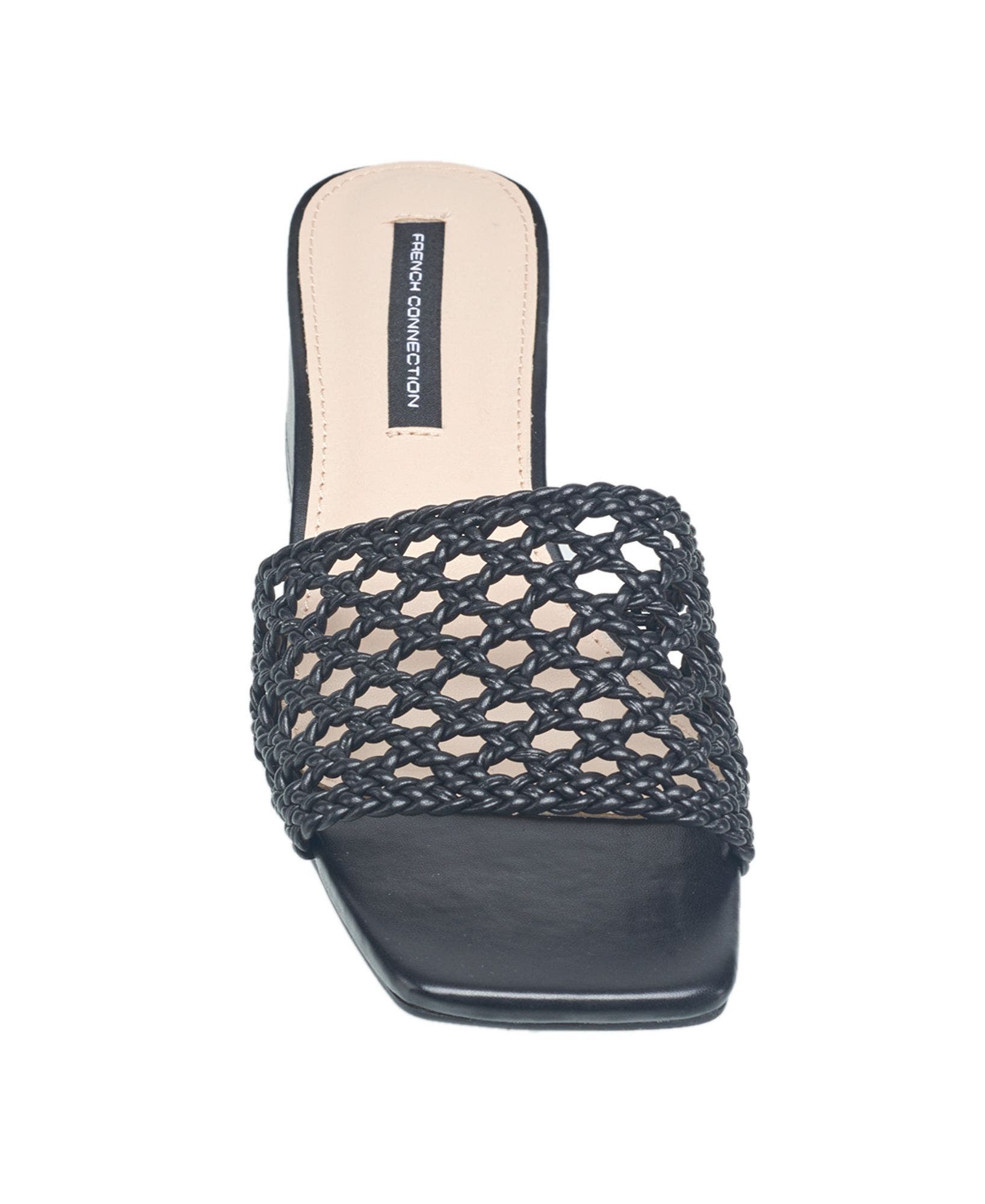Waves Woven Mule, Alternate, color, Black