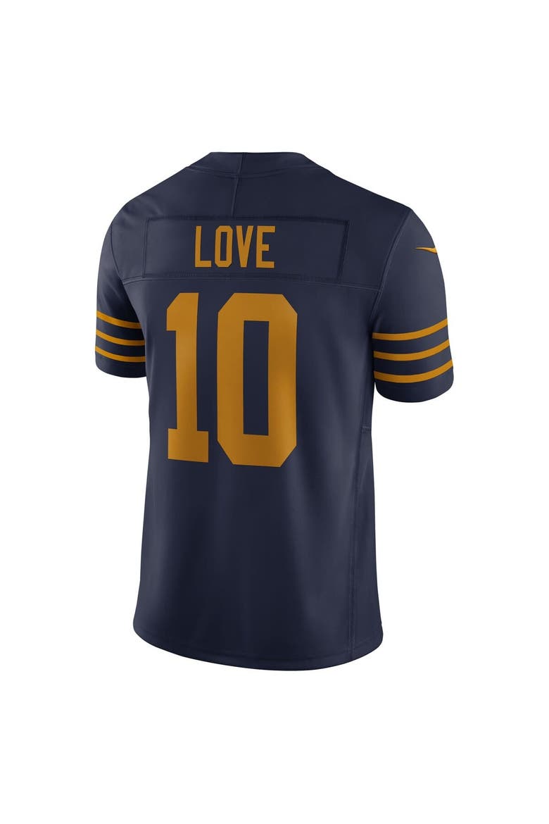 Men's Nike Jordan Love Navy Green Bay Packers The 1923 Classic Vapor F.U.S.E. Limited Jersey, Alternate, color, Navy