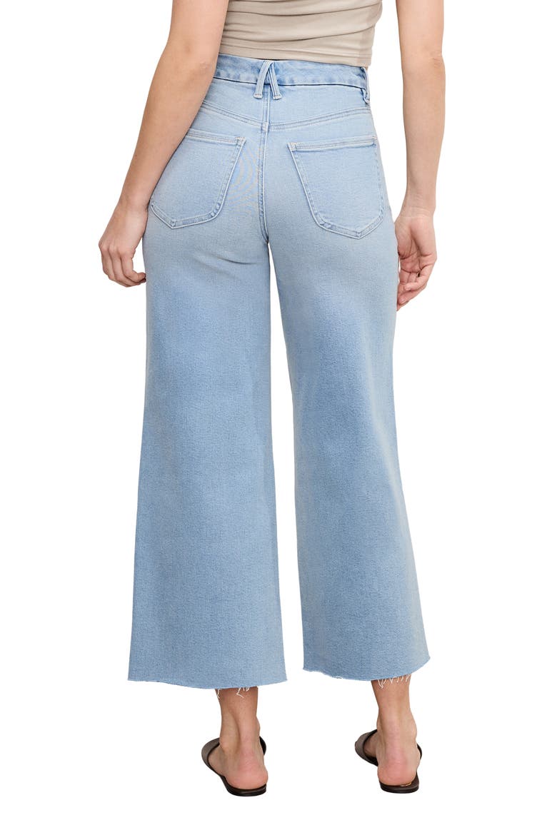 Good Waist Light Compression Crop Palazzo Jeans, Alternate, color, INDIGO862