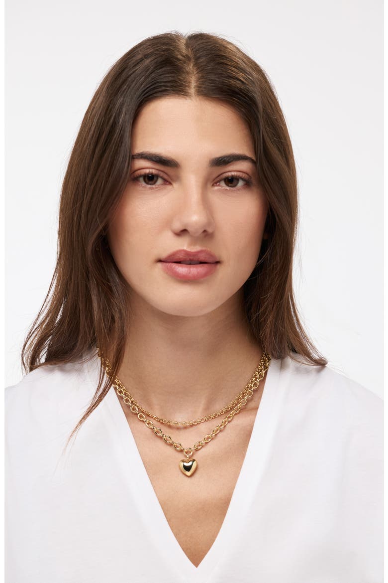 Heart Pendant Necklace, Alternate, color, GOLD