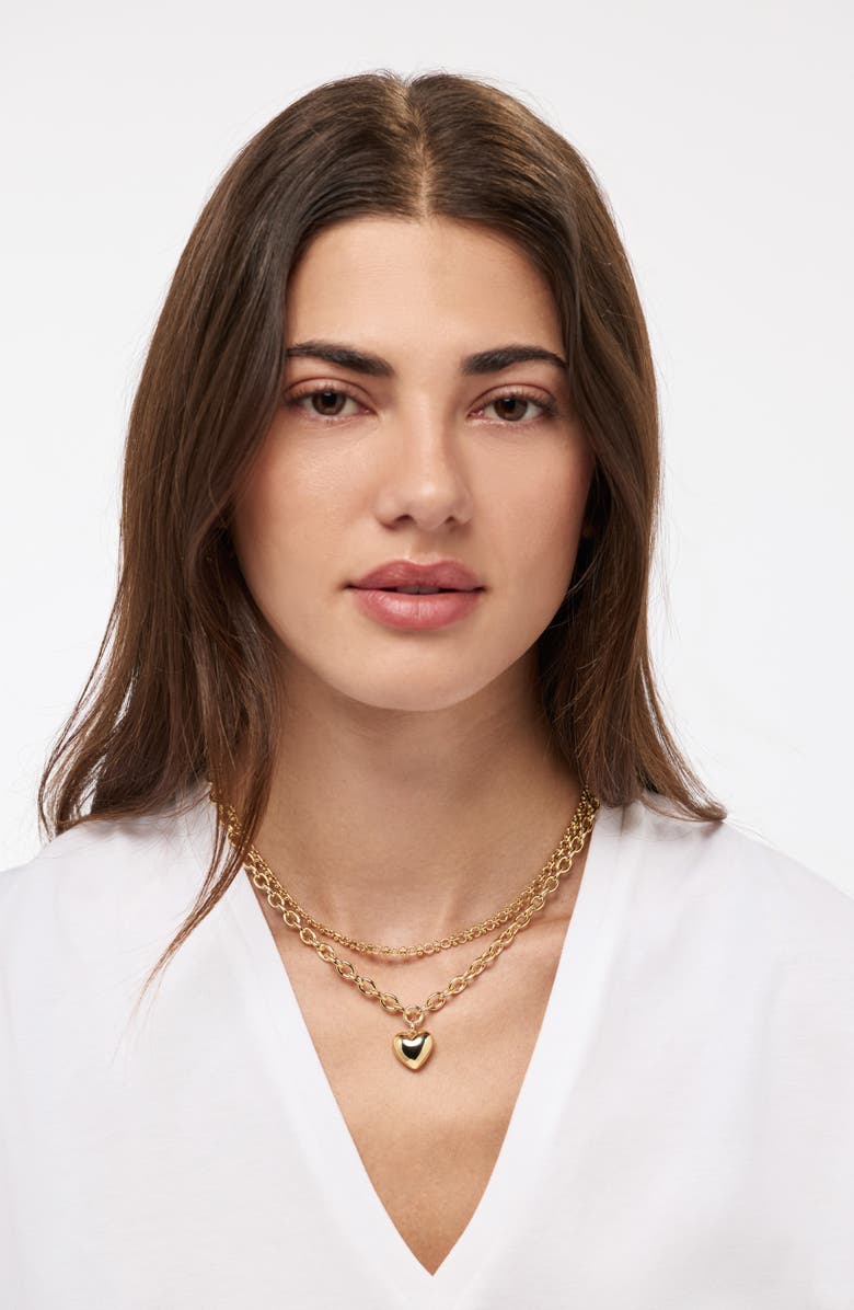 Ana Luisa Heart Pendant Necklace, Alternate, color, Gold