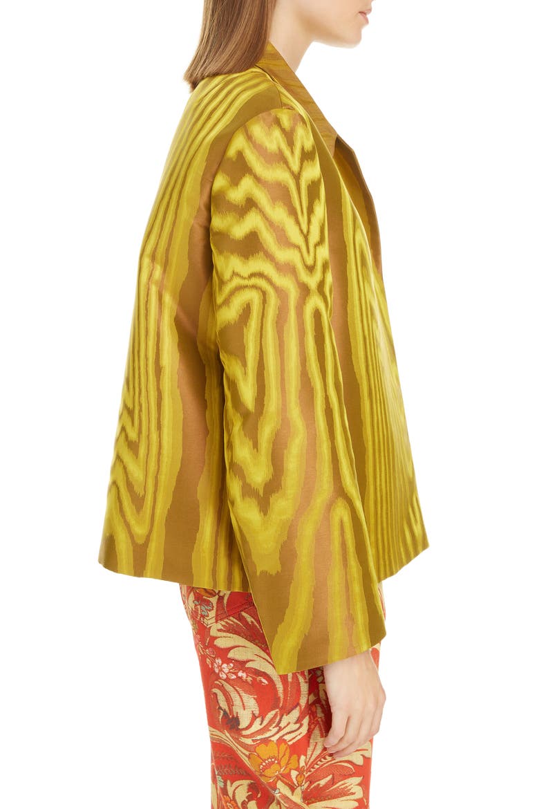 Rolta Crop Jacquard Jacket, Alternate, color, GOLD