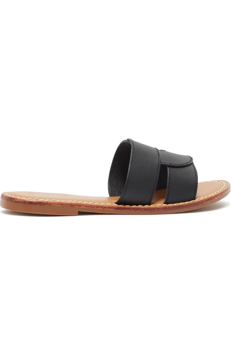 Soludos Shea Interlocking Leather Slide Sandal, Alternate, color,