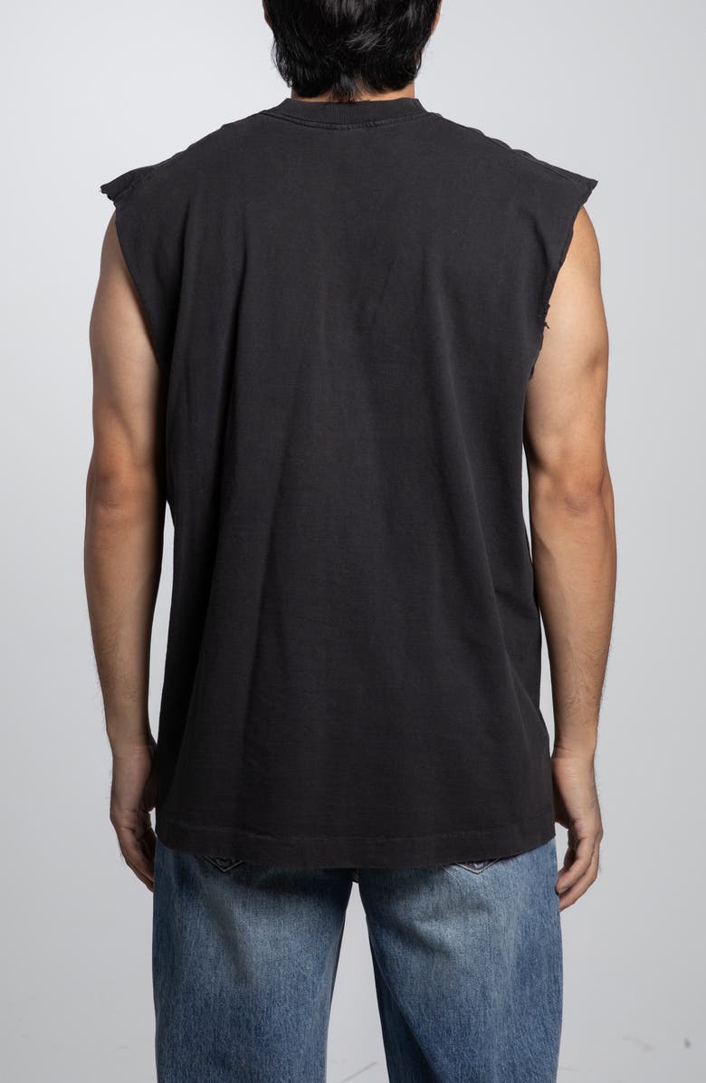 Elwood Vintage Pacific High School Cutoff Tee, Alternate, color, Black