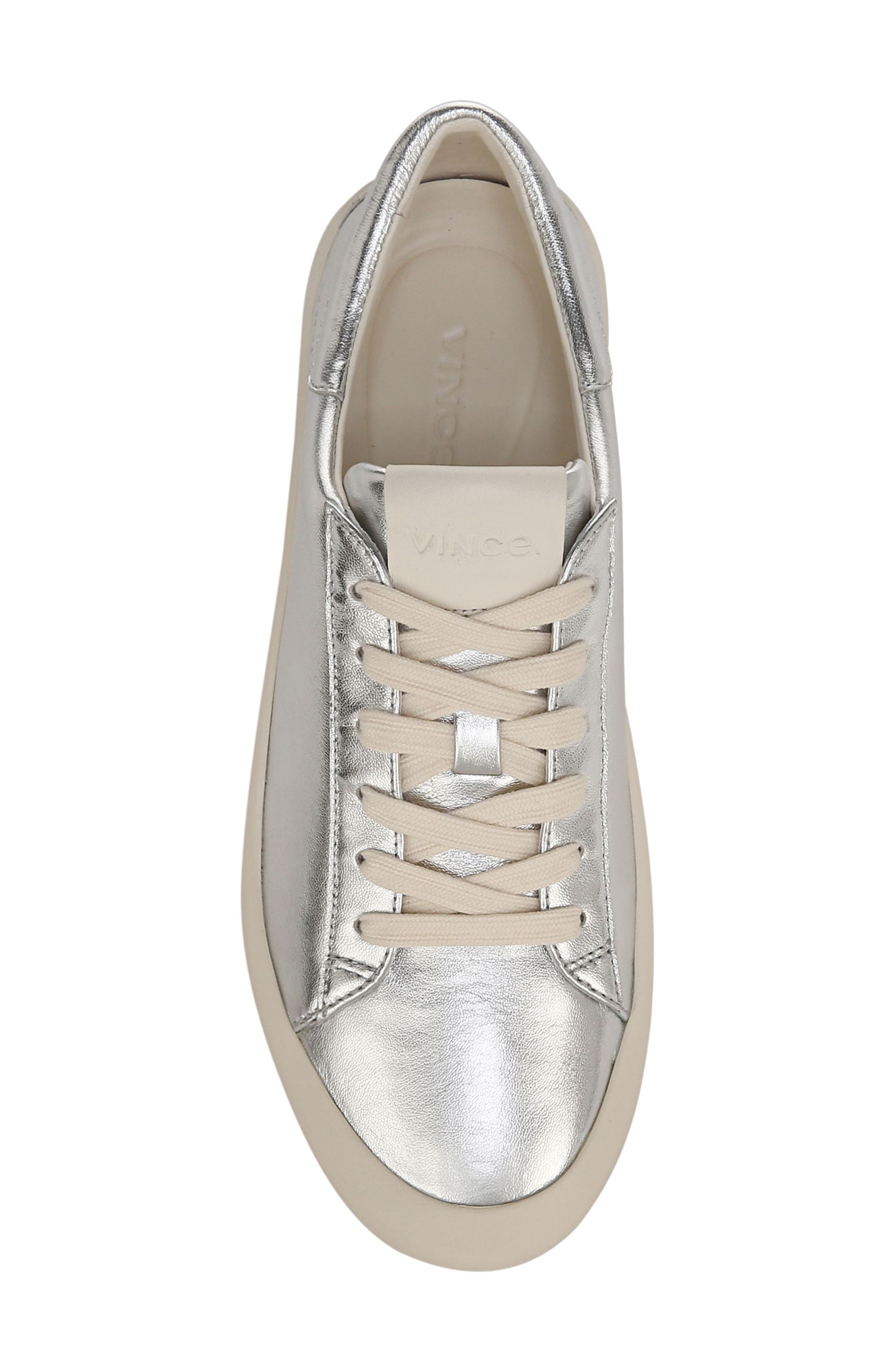 Gabi Dipped Platform Sneaker, Alternate, color, SILVER