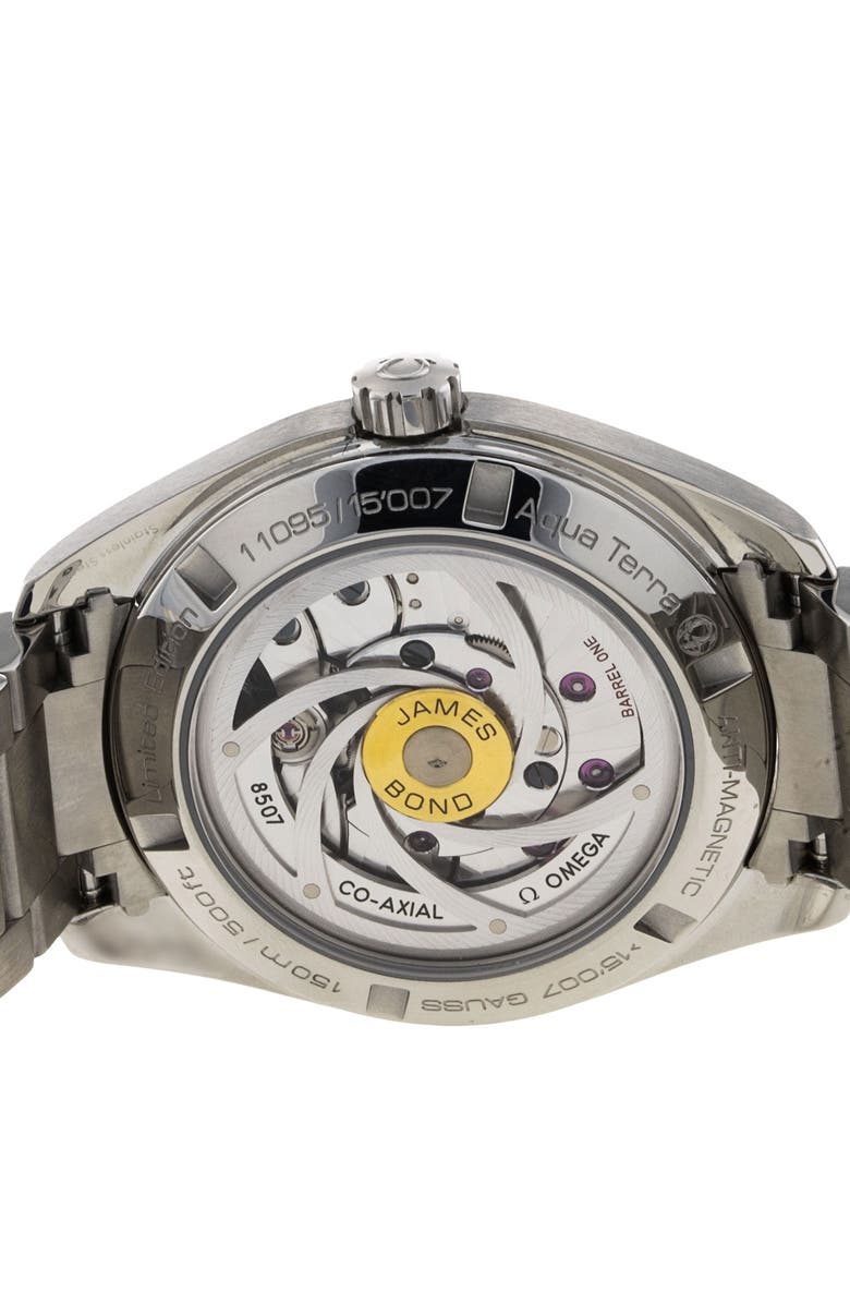 Watchfinder & Co. Omega Preowned Seamaster Aqua Terra 150m Gents James Bond Edition Automatic Bracelet Watch, 41.5mm, Alternate, color, 