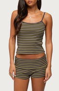 EDIKTED Jody Stripe Rib Tank Top