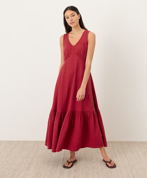 Organic Cotton Double Gauze Beach To Brunch Dress
