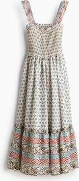 H&M Flared-skirt Smocked Dress