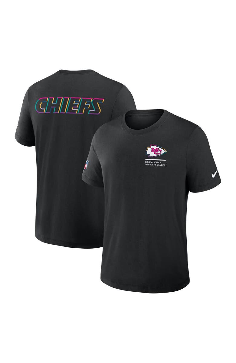 Nike Men's Nike Black Kansas City Chiefs Tall 2025 NFL Crucial Catch Tri-Blend Dri-FIT T-Shirt, Alternate, color, Black