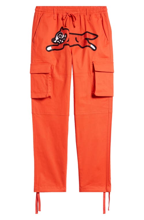 Icecream Runner Cotton Cargo Pants In Red