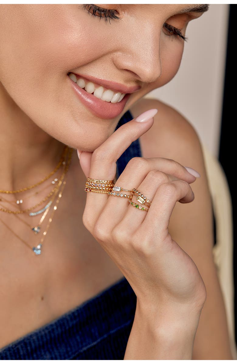 Bony Levy 14K Gold Amethyst Stacking Ring, Alternate, color,